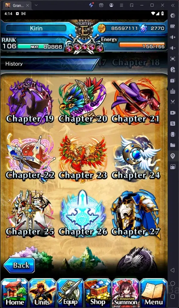 Grand Summoners Accounts Global | Rank 106 |Houka Inumuta Lv120 TW, Kirisam image 6