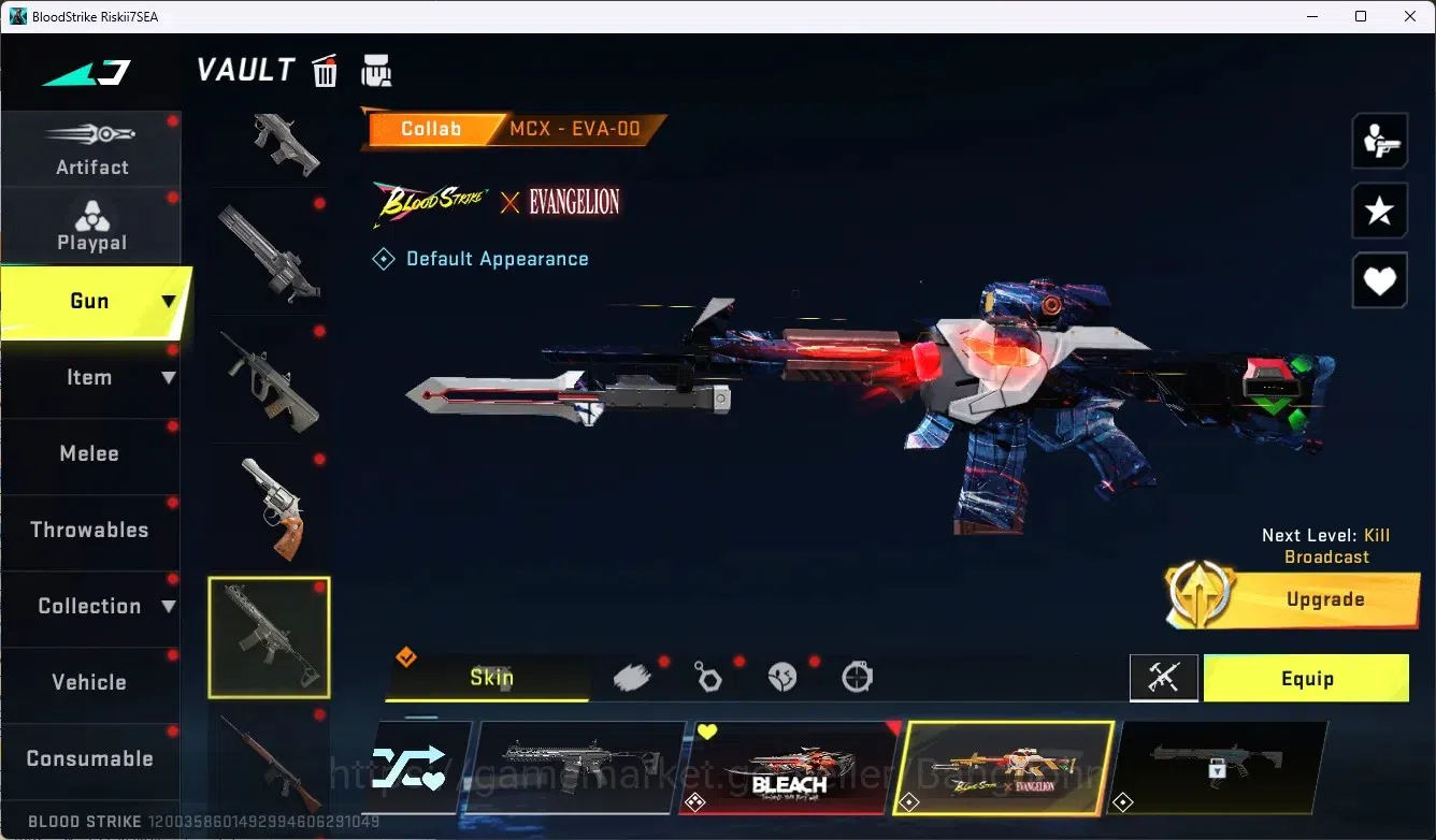 Blood Strike Accounts ASIA|2 Evo Gun: MP5-Guard&AK47-Hellride|1 EVO Coll image 15