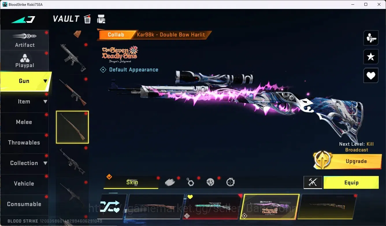 Blood Strike Accounts ASIA|2 Evo Gun: MP5-Guard&AK47-Hellride|1 EVO Coll image 16