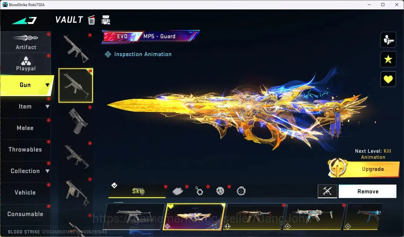 Blood Strike Accounts ASIA|2 Evo Gun: MP5-Guard&AK47-Hellride|1 EVO Coll image 2