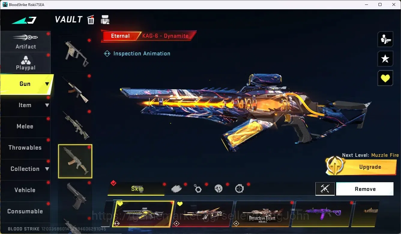 Blood Strike Accounts ASIA|2 Evo Gun: MP5-Guard&AK47-Hellride|1 EVO Coll image 4