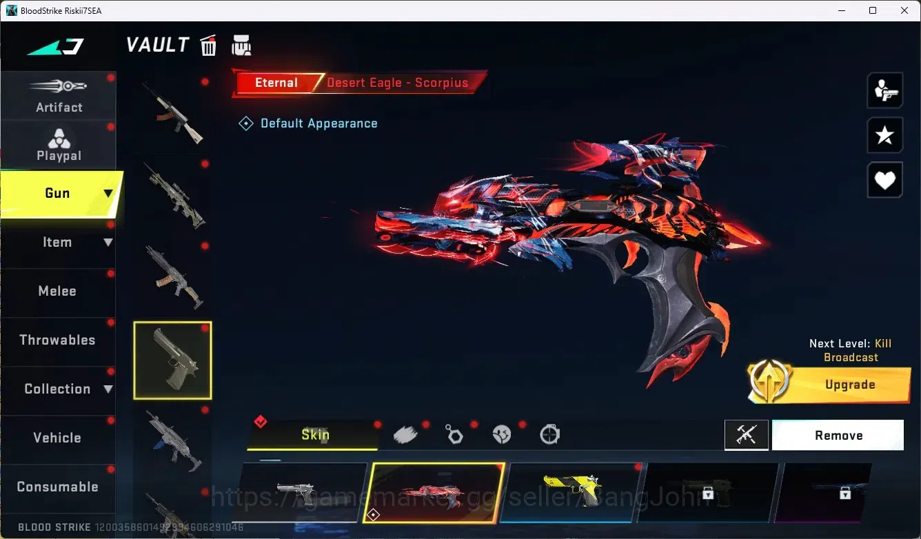 Blood Strike Accounts ASIA|2 Evo Gun: MP5-Guard&AK47-Hellride|1 EVO Coll image 6