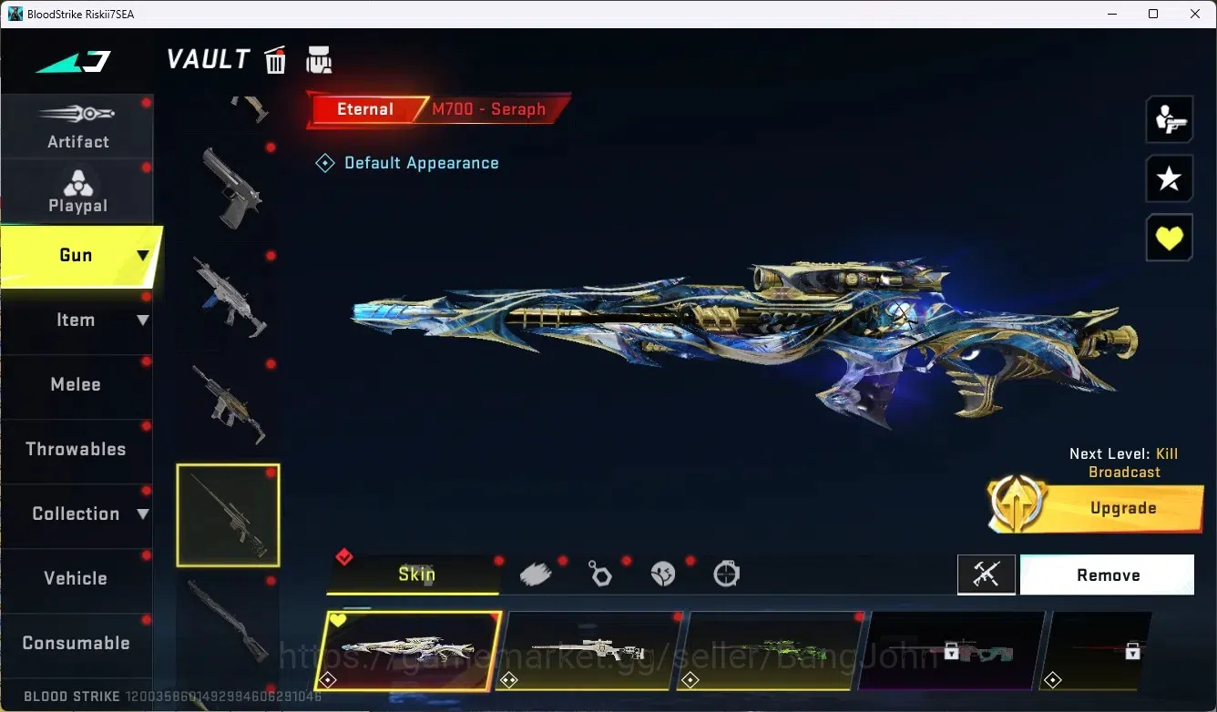 Blood Strike Accounts ASIA|2 Evo Gun: MP5-Guard&AK47-Hellride|1 EVO Coll image 7