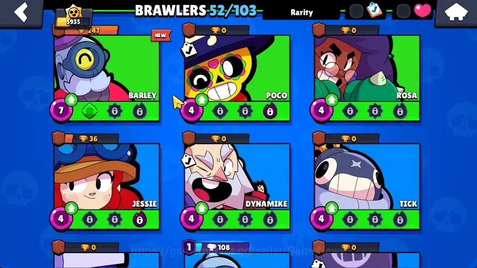 Brawl Stars Accounts 5935 Trophy|14K Bling|52 Brawlers 4 Max| 1 Hyperc  image 10