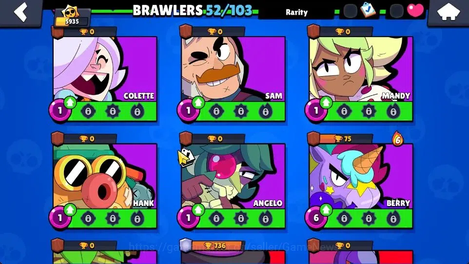 Brawl Stars Accounts 5935 Trophy|14K Bling|52 Brawlers 4 Max| 1 Hyperc  image 14
