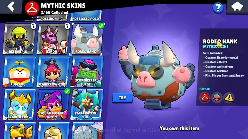 Brawl Stars Accounts 5935 Trophy|14K Bling|52 Brawlers 4 Max| 1 Hyperc  image 20