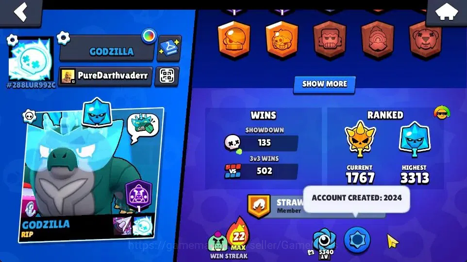 Brawl Stars Accounts 5935 Trophy|14K Bling|52 Brawlers 4 Max| 1 Hyperc  image 4