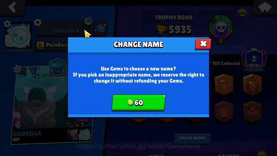 Brawl Stars Accounts 5935 Trophy|14K Bling|52 Brawlers 4 Max| 1 Hyperc  image 5