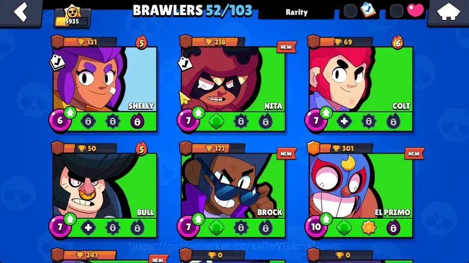 Brawl Stars Accounts 5935 Trophy|14K Bling|52 Brawlers 4 Max| 1 Hyperc  image 9