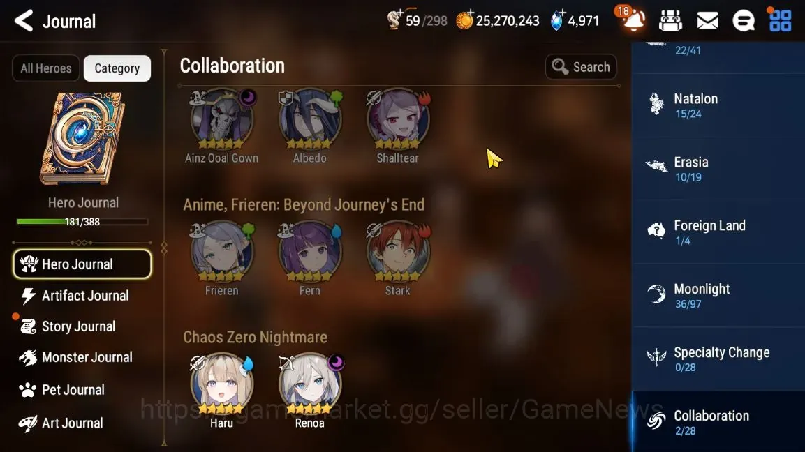 Epic Seven Accounts High-End Global UnVerif|17 ML(Notos,Sheperd DDiene,SN Yulha,Lots,Monarch Iseria,etc)+Full Collab CZN,5 1