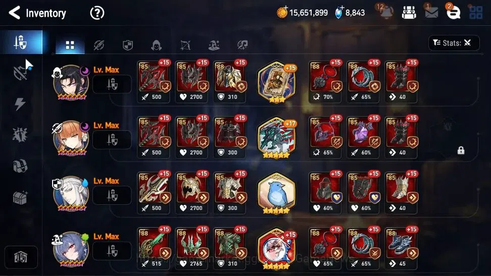 Epic Seven Accounts Starter GLOBAL Verif|New Era|8 ML(SN Yulha,LC Bellona,etc)+Estelle,AB Fumyr,Etc|Theater OFF+Newbie 13