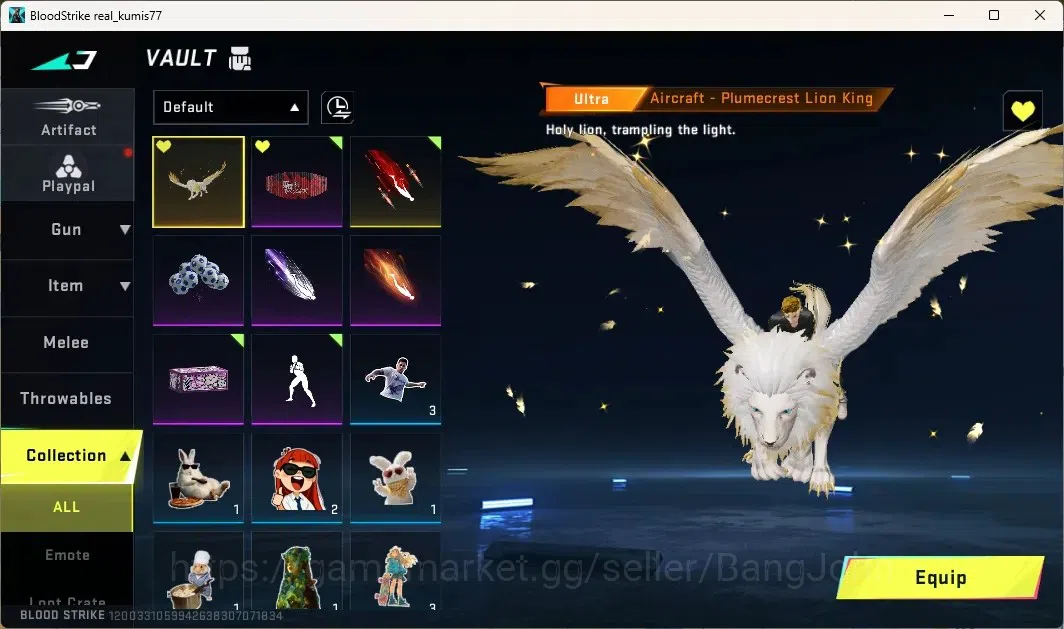 Blood Strike Accounts Rare Skin ASIA |2 Eternal Guns: Desert Eagle, AUG-Empyrean|2TR Guns|6STRIKER|1 ULTRA MELEE|1 Epic Name 11