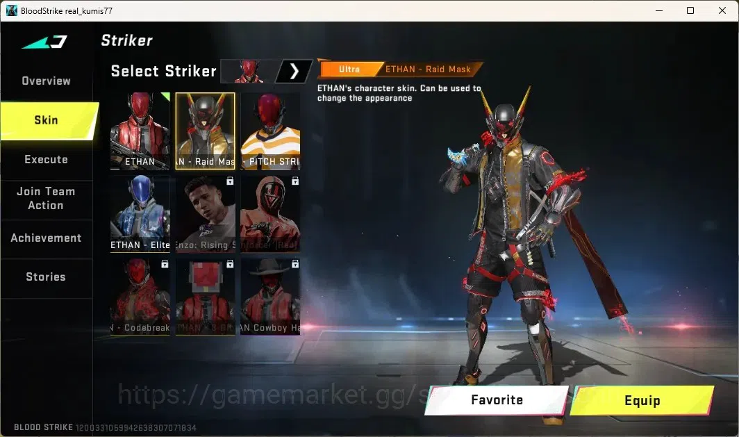 Blood Strike Accounts Rare Skin ASIA |2 Eternal Guns: Desert Eagle, AUG-Empyrean|2TR Guns|6STRIKER|1 ULTRA MELEE|1 Epic Name 13