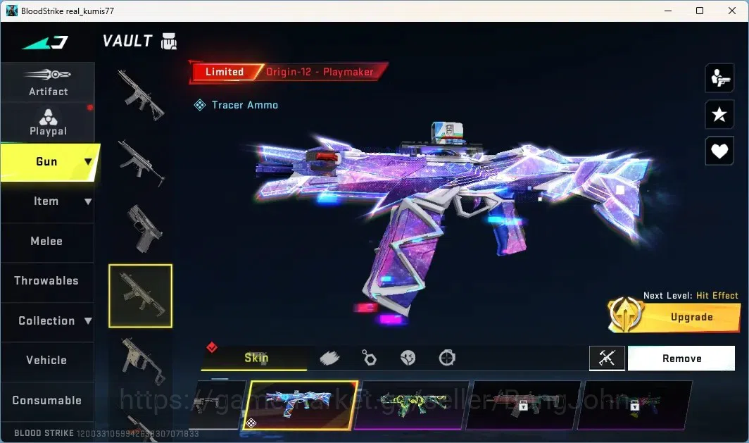 Blood Strike Accounts Rare Skin ASIA |2 Eternal Guns: Desert Eagle, AUG-Empyrean|2TR Guns|6STRIKER|1 ULTRA MELEE|1 Epic Name 3