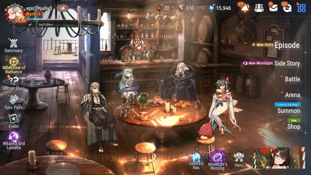 Epic Seven Accounts Global Unverif| 14 ML (Shepherd ot Dark Diene, Rhi image 8