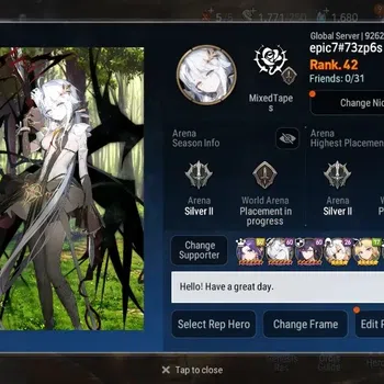 Epic Seven Accounts Starter Global Unverif | 7 ML(Salome,RO Light,NC Landy,DB Senya,Etc.)|PoH ON|SS 1.6K|Stigma 102.5K| |Log