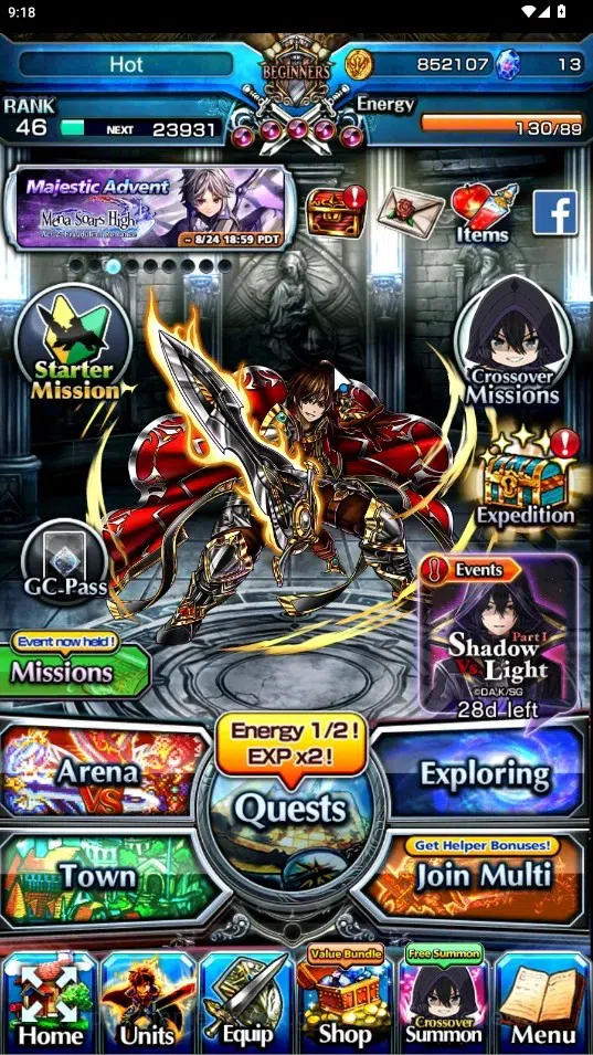 Grand Summoners Accounts End-Game Global|Rank 46|5 Ascend+2 TW|(Konpaku,Sung Jinwo)+TW,Paladin Roy,Cha Hae-In,Genius 1