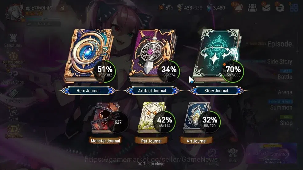 Epic Seven Accounts GLOBAL UnVerif|19 ML(RnL,Salome,LOTScales,BArunka, image 3