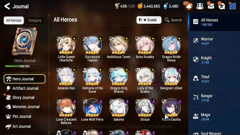 Epic Seven Accounts GLOBAL UnVerif|19 ML(RnL,Salome,LOTScales,BArunka, image 6