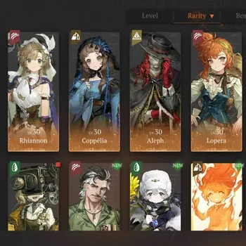 Reverse: 1999 Accounts Midgame Global|Lv 33|6 SSR 1 Limited| Rhiannon |Ulrich P1,Coppelia,Aleph,Lopera,Getian|Log