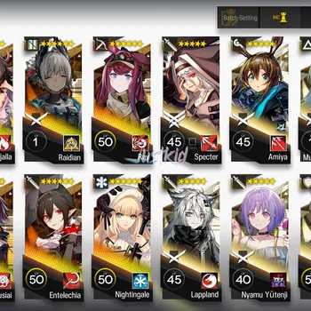Arknights Accounts Starter ARKNIGHTS GLOBAL STARTERMID 10*6 , 3 LIMITED WANG,SILVERASH ALTER,EYJA ALTER