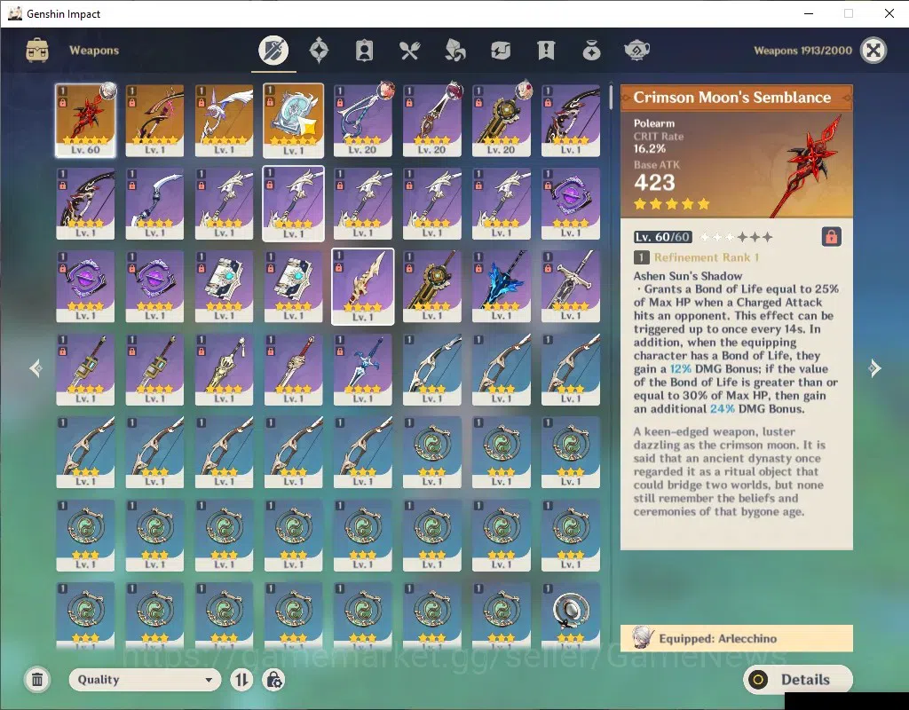 Genshin Impact Accounts ASIA|AR 50|BD Unset|1 Limited + 3 (*5Standart)|[Ar image 5