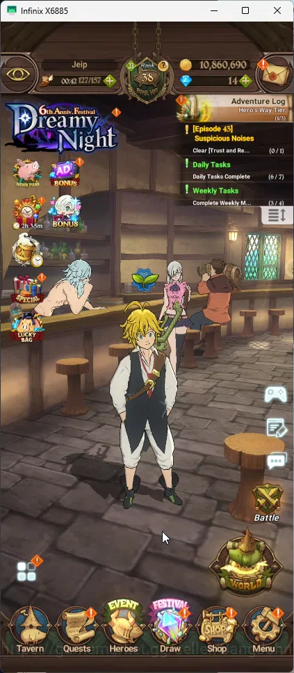 The Seven Deadly Sins: Grand Cross Accounts GLOBAL | 1,5M CC | 1 LR Elizabeth | 4 UR Merlin Es image 2