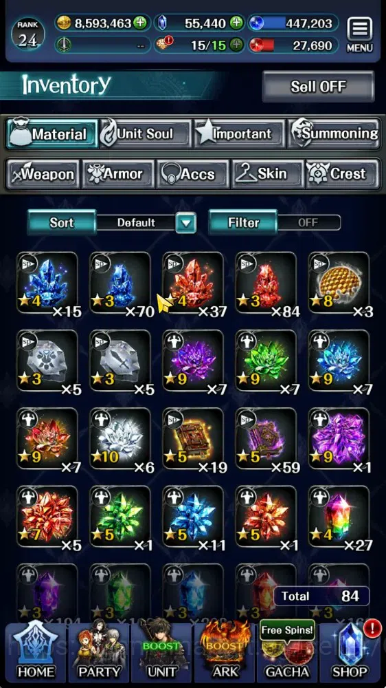 Last Cloudia Accounts GLOBAL|Rank 24|55K Cryst|Collab Brave Frontier (G  image 10