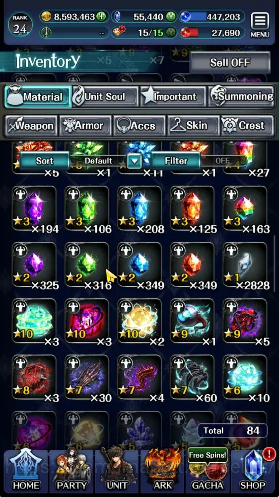 Last Cloudia Accounts GLOBAL|Rank 24|55K Cryst|Collab Brave Frontier (G  image 11