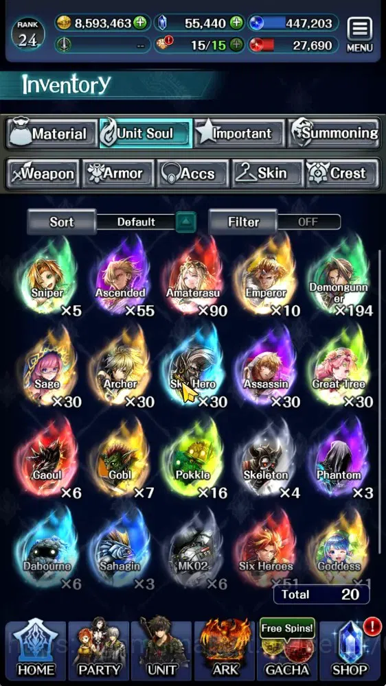 Last Cloudia Accounts GLOBAL|Rank 24|55K Cryst|Collab Brave Frontier (G  image 13