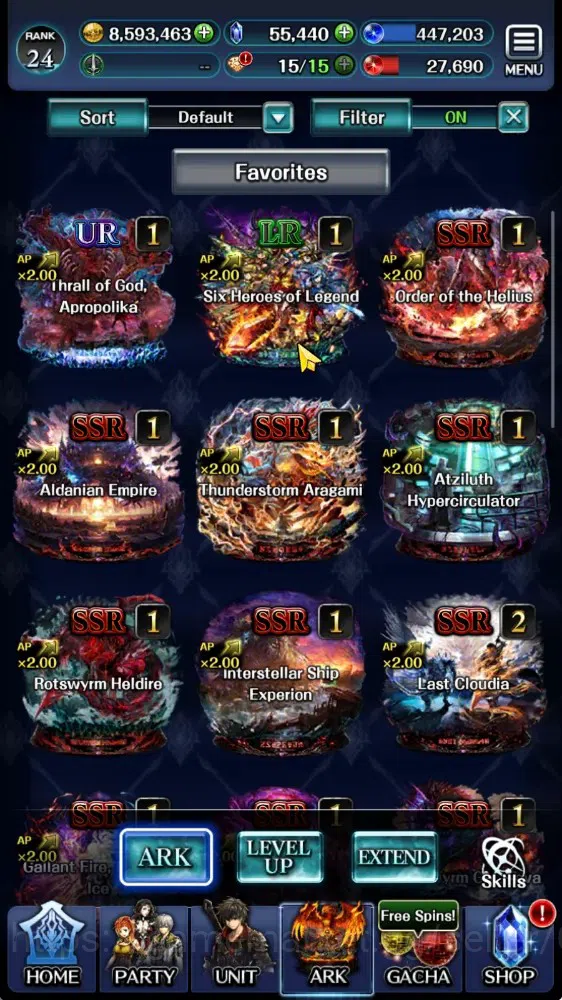 Last Cloudia Accounts GLOBAL|Rank 24|55K Cryst|Collab Brave Frontier (G  image 4