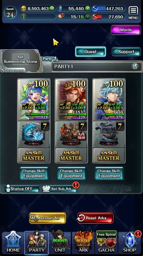 Last Cloudia Accounts GLOBAL|Rank 24|55K Cryst|Collab Brave Frontier (G  image 7