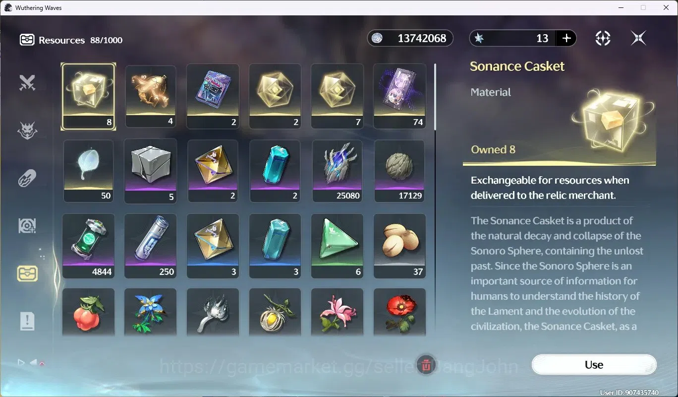 Wuthering Waves Accounts SEA|UL 59|Rank 6|4 Char Limited [Hiyuki,Luno]+Sign image 13