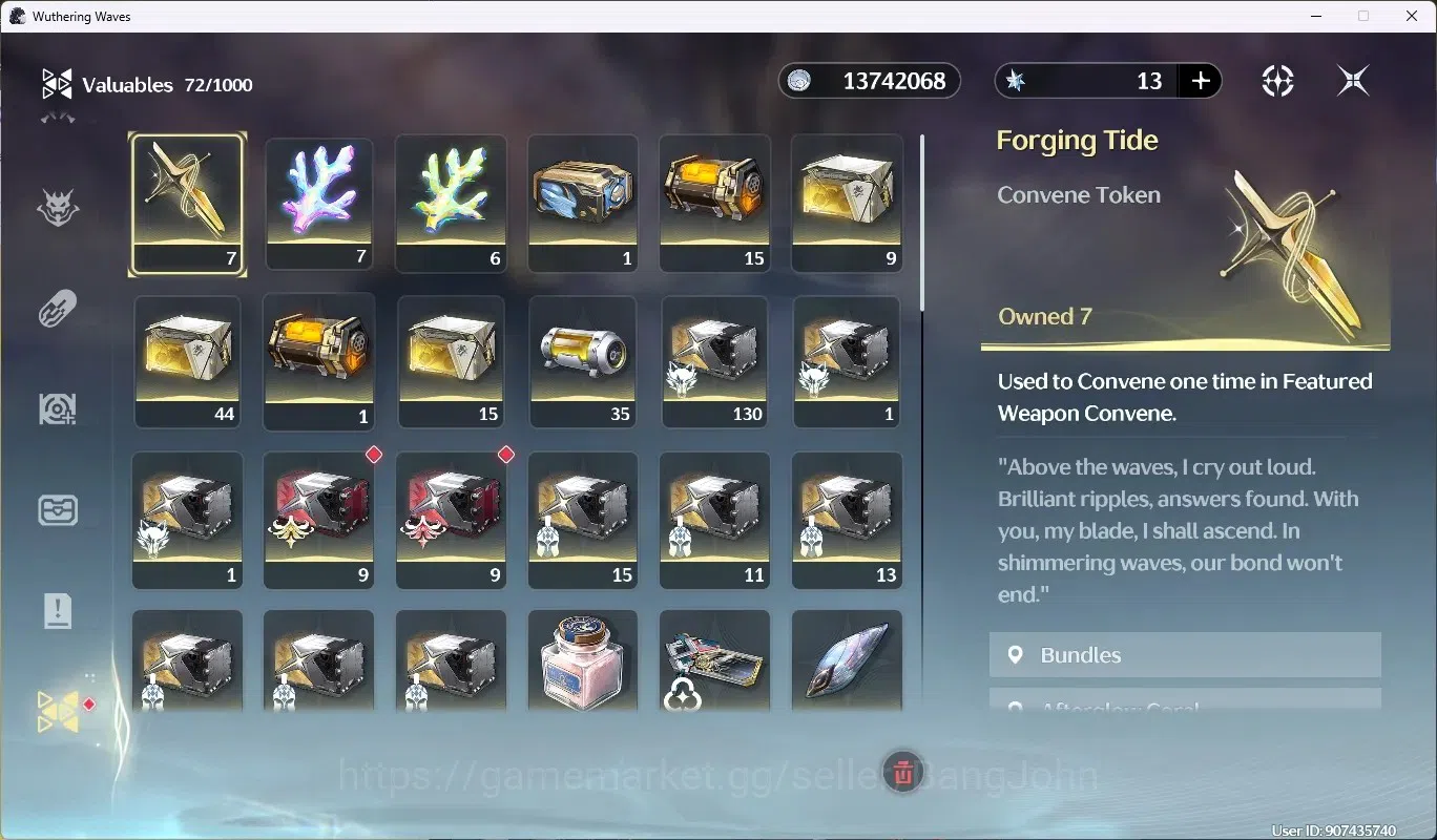 Wuthering Waves Accounts SEA|UL 59|Rank 6|4 Char Limited [Hiyuki,Luno]+Sign image 15
