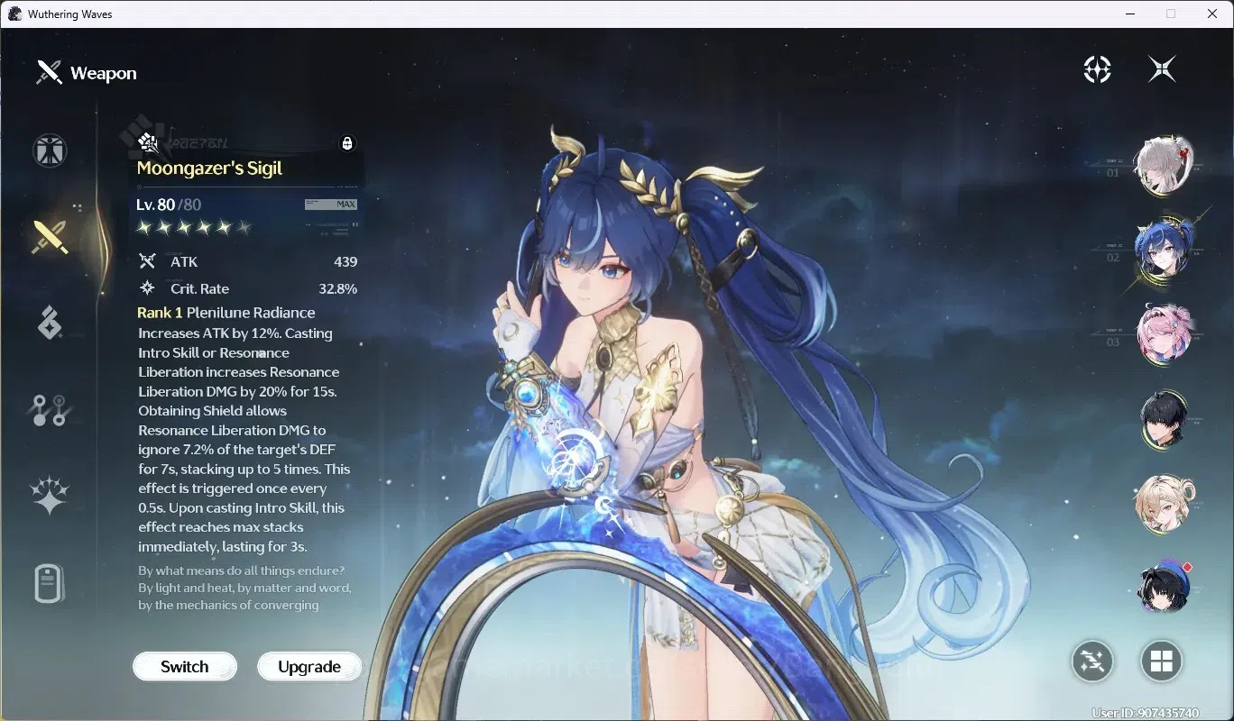 Wuthering Waves Accounts SEA|UL 59|Rank 6|4 Char Limited [Hiyuki,Luno]+Sign image 5
