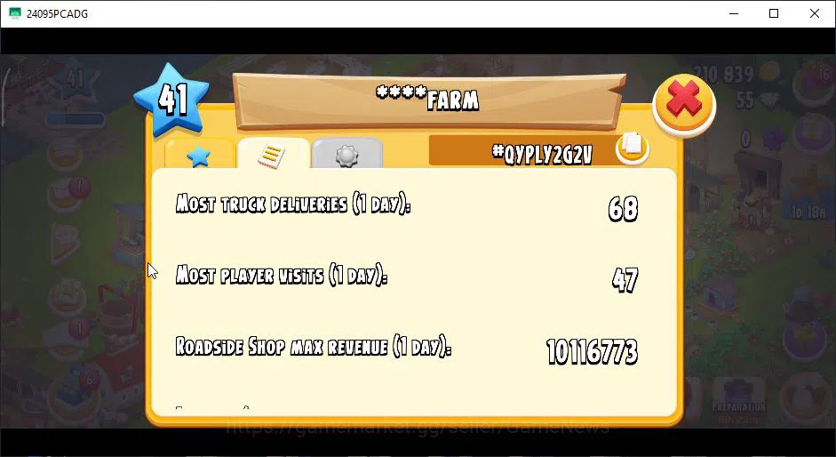 Hay Day Accounts Level 41 | Barn Storage 1050 + Silo Storage 625 | 210k Coins, 55 Diamonds |CN ON|Log Supercell ID|Take 11