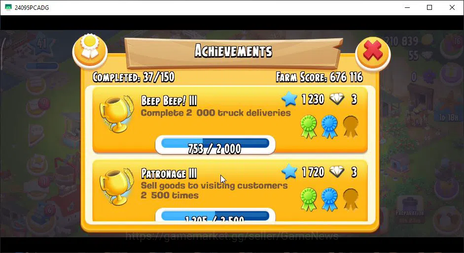 Hay Day Accounts Level 41 | Barn Storage 1050 + Silo Storage 625 | 210k Coins, 55 Diamonds |CN ON|Log Supercell ID|Take 9