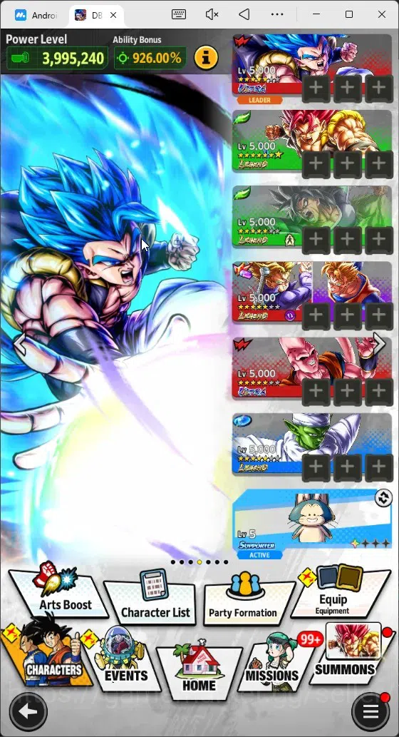 Dragon Ball Legends Accounts High-End Android |Lvl 147|14M Total Power|337 CC|4 LR|5 UL|LR Trunks&Gohan,SSG Shallet Etc|UL 18