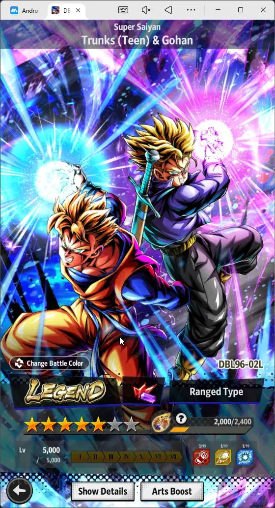 Dragon Ball Legends Accounts High-End Android |Lvl 147|14M Total Power|337 CC|4 LR|5 UL|LR Trunks&Gohan,SSG Shallet Etc|UL 7