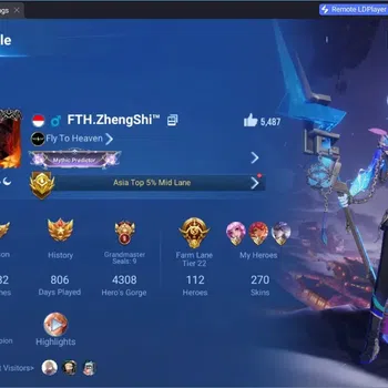 Honor of Kings Accounts Rare Skin Global|112H 270S|Mythic HanXin|Limited Lam|Limbo:Biron, Milady,DongHuang|5 Legend|3