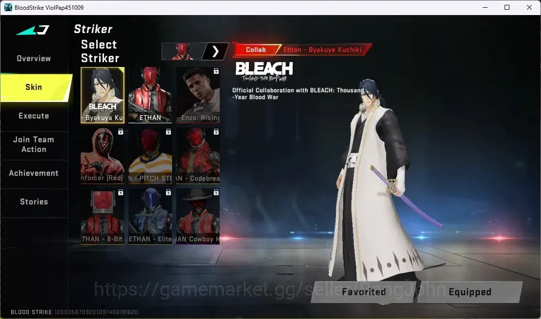 Blood Strike Accounts ASIA | ULTRA MELEE: Talon Knife - Sanctum | BLEACH image 4