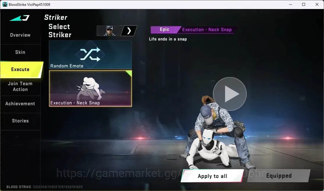Blood Strike Accounts ASIA | ULTRA MELEE: Talon Knife - Sanctum | BLEACH image 5