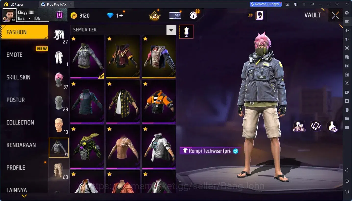Free Fire Accounts Indonesia|Vault 86|Evo(AB-Destiny Guardian Lv7) |  image 12