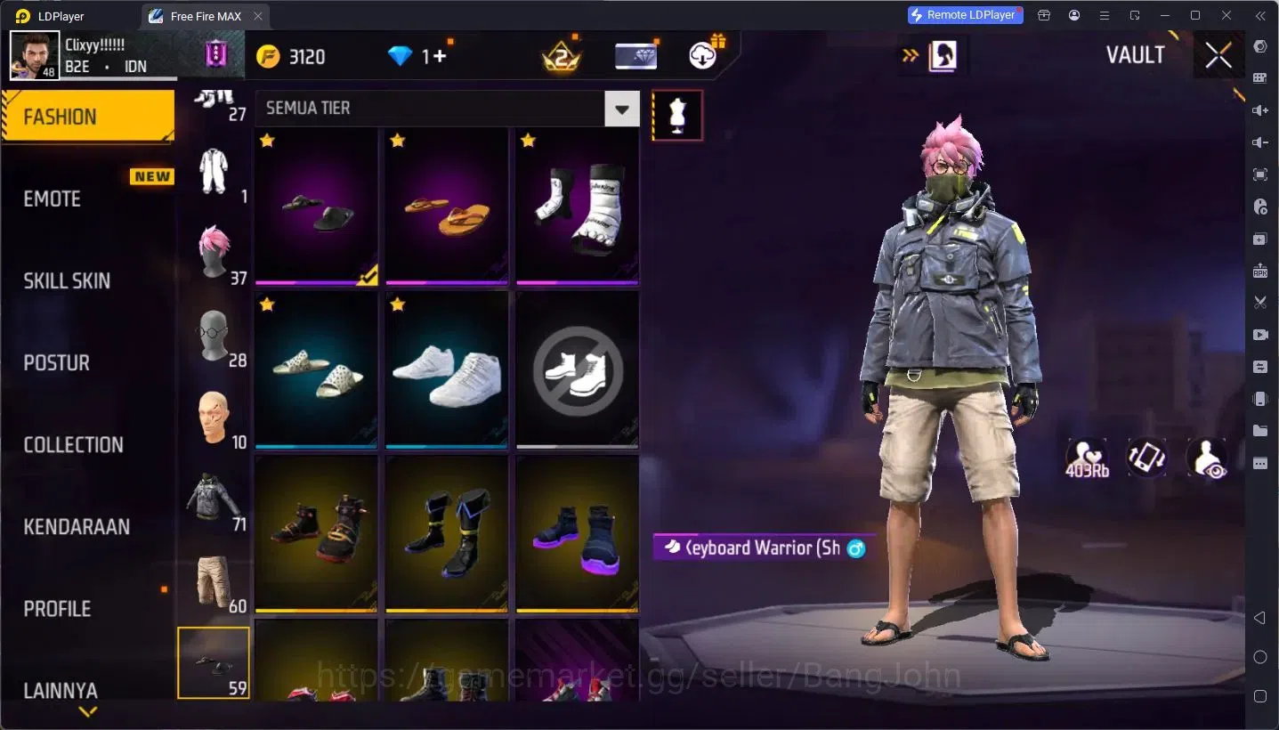 Free Fire Accounts Indonesia|Vault 86|Evo(AB-Destiny Guardian Lv7) |  image 14
