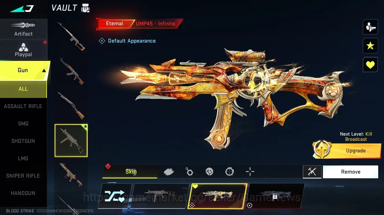 Blood Strike Accounts High-End Asia|Eternal UMP45-Infinite+2 Ultra Zero-BloodStrain,AR97-BitStrike|7 legendary+11 1