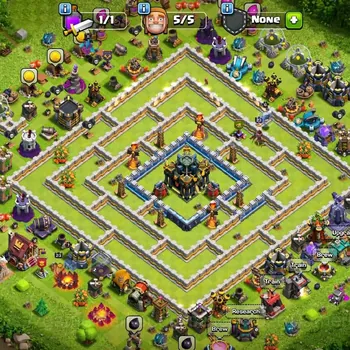 Clash of Clans Accounts High-End [Cheapest] TH 17 ➤HERO: 23/23/11/10/4➤Dragon Statue➤Change Name Free➤Good Equipment[FAST
