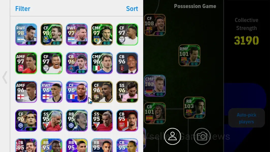 eFootball Accounts Android|3 Bigtime Ronaldinho,DiegoForlan,Lionel Me image 2