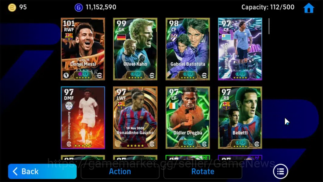 eFootball Accounts Android|3 Bigtime Ronaldinho,DiegoForlan,Lionel Me image 5