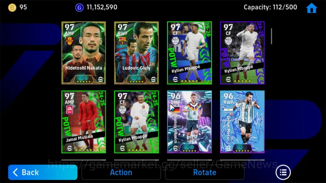 eFootball Accounts Android|3 Bigtime Ronaldinho,DiegoForlan,Lionel Me image 6