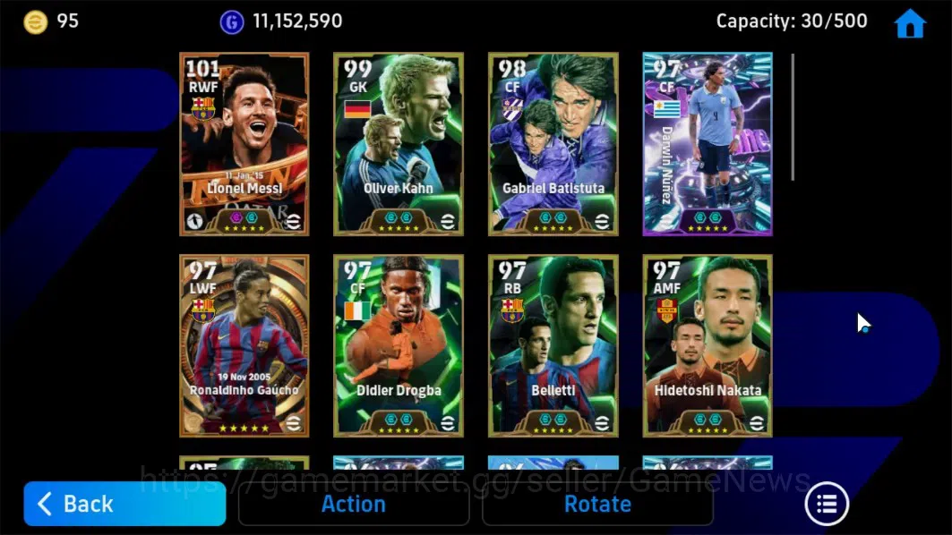 eFootball Accounts Android|3 Bigtime Ronaldinho,DiegoForlan,Lionel Me image 7